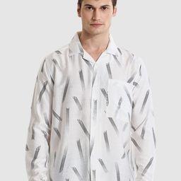 Snitch Men Classic Opaque Printed Casual Shirt-picture-31