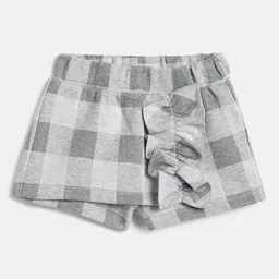Chicco Girls Checked Mid-Rise Regular Fit Shorts-picture-34