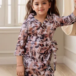 Cutiediva Girls Printed Jumpsuits-image-0