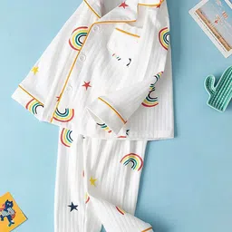 Little Surprise Box LLP Unisex Kids Graphic Printed Soft Cotton Night Suit-picture-38