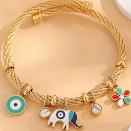 ATRAER Unisex Stainless Steel Charm Bracelet image 3