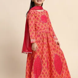 Maaesa Girls Printed Sequinned Ready to Wear Lehenga & Blouse With Dupatta image 3