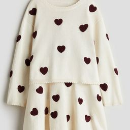 H&M Girls 2-Piece Pure Cotton Jumper & Skirt Set-picture-26