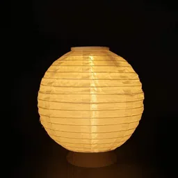 xergy Solar Powered Hanging Lanterns – Waterproof Decorative Lights for Garden,Home White Cloth Hanging Lantern image 2