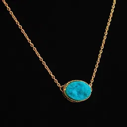 BeAbhika Gold-Plated Druzy Stone Studded Chain image 2