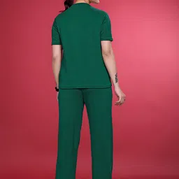 JK Creation Round Neck T-Shirt With Trouser Co-Ords image 3