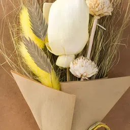 Fabindia Yellow & Green Mehak Dried Artificial Flower image 2