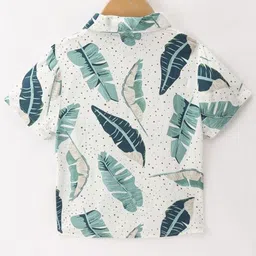 DUTT CREATION Boys Pack of 2 Classic Fit Floral Printed Spread Collar Cotton Casual Shirts image 5