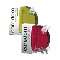 Combo Offer - Neem Dog Soap & Strawberry Dog Soap Pack of 2 (75 g * 2 Nos) 0 ml Pet Coat Cleanser-image-70