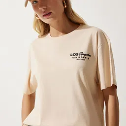 Happiness istanbul Women Typography Extended Sleeves T-shirt-picture-21