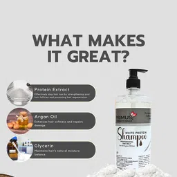 PRIMUS White Protein Shampoo With Argan Oil - 1 L image 3