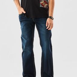 Snitch Men Dark Blue Mid-Rise Bootcut Jeans-picture-20