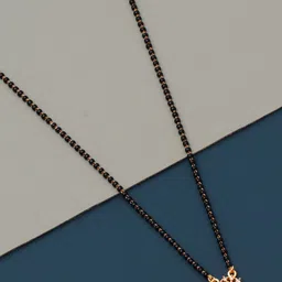 BELWICK Gold-Plated Artificial Stones and Beads Mangalsutra image 3