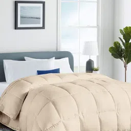 THEGASBH Beige & Cream-Coloured AC Room 150 GSM Comforter-picture-16
