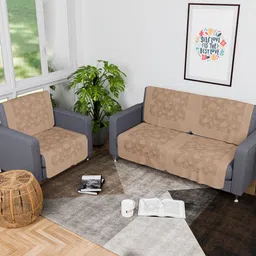 Myntra Elegant Homes Brown Cotton Sofa Cover-image-56
