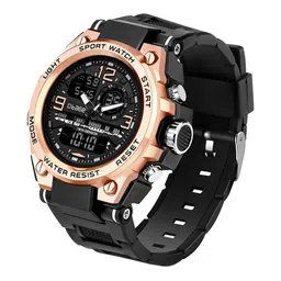 Otage Men Dial & Straps Analogue and Digital Multi Function Watch F25 RoseGold image 4