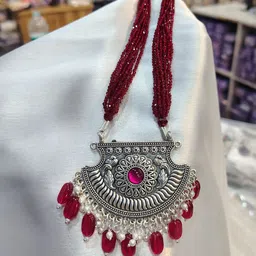 MK gallery Women Alloy Oxidised Necklace-picture-23