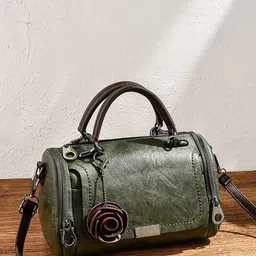 StyleCast Textured Swagger Rose Charm Detail Sling Bag With Detachable Sling Strap-image-44