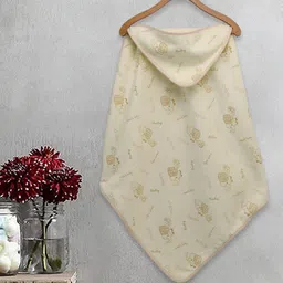 Myntra Elegant Homes Kids Yellow & Brown Printed Cotton 420 GSM Bath Towel-picture-27