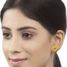 heer collection DIVASTRI 1gm Gold-Plating Cubic Zirconia Jewellery Set image 4