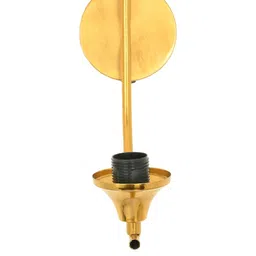 1ST TIME Orange & White Printed Glass Traditional Cylinder Shaped Wall Lamp image 2