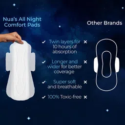 Nua Ultra-Safe Night Pads - 30 N - XL++ image 3