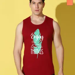 WOOSTRO Men Pack of 2 Typography Printed Round Neck Cotton Slim Fit T-shirts-picture-21