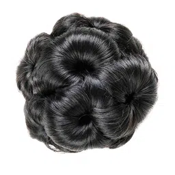 VIEWS Black Wavy Clip-In Bun Hair Extension-picture-26