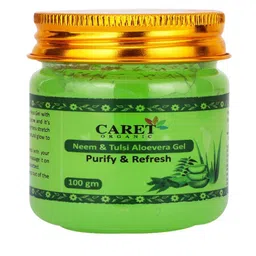 CARET ORGANIC Set of 4 Daily Radiance Cream, Gel, Nourishing Cream & Vitamin C Glow Scrub image 4