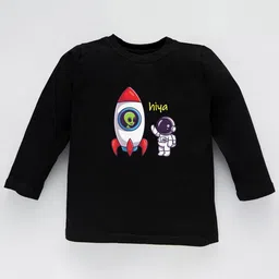 KAVEE Kids Typography Printed Pure Cotton Pockets T-shirt-picture-45