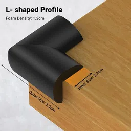 giggli Baby Safety Edge & Corner Guard Set – 1 Edge Guard (2M) + 8 Corner Guards image 3