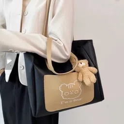 ssazu Black Women Shoulder Bag Handbag image 4