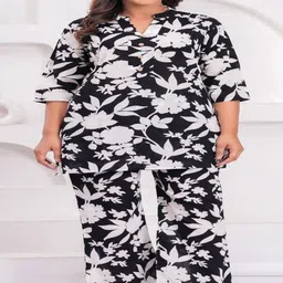 MAINA CREATION Printed Shirt Collar Tunic & Trousers Co-Ords-picture-22