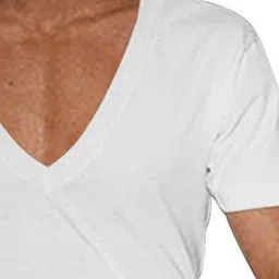 StyleCast x Revolte Men V-Neck Raw Edge T-shirt image 2
