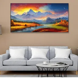DEKORSTATION Blue Canvas Wall Art-image-82