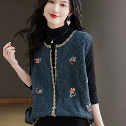 StyleCast Women Sweater Vest with Embroidered Detail-picture-31
