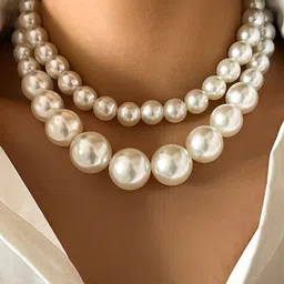 Shining Diva Fashion Silver-Plated Necklace and Chains-image-93