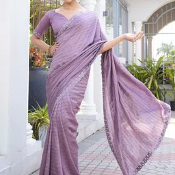 GHAN SALS Women Woven Design Embellished Border Zari Baluchari Saree-picture-20