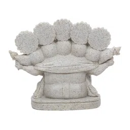 Myntra Elegant Homes Grey Lord Ganesha Religious Idol Showpiece image 4