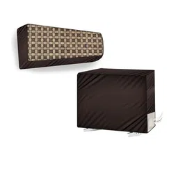 The Furnishing Tree Coffee Brown Printed Air Conditioner Cover-picture-18