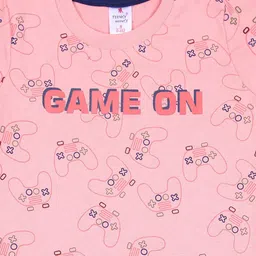 V-Mart Boys Printed T-shirt with Shorts image 2