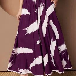 ZWERLON Women Printed Flared Palazzos image 4