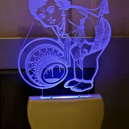 1ST TIME Red & White Acrylic Abstract Shaped Shaped Wall Lamp image 2