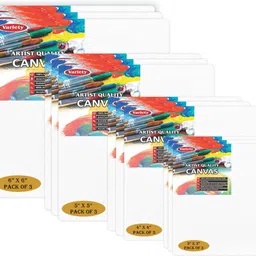 variety 6X6 5X5 4X4 3X3 Cloth Medium Grain Board Canvas (Set of 12) image 2