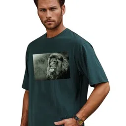 BLUEFICUS Graphic Printed Round Neck Bio Finish Slim Fit T-shirt-picture-13