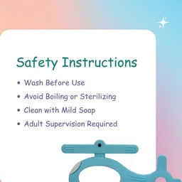 Adore Blue Helicopter Shape Baby Teether image 3