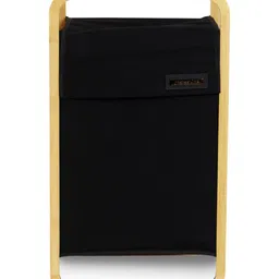 OBSESSIONS Black Large Foldable Laundry Storage Basket image 2