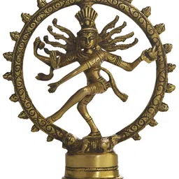 Exotic India Gold-Toned Nataraja Idol Showpiece-image-52