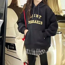 LULU & SKY Girls Printed Hooded Sweatshirt image 3