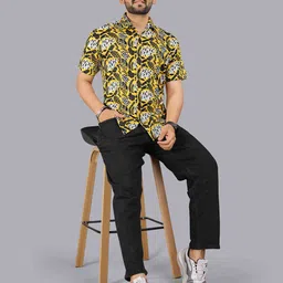 FTX Men Smart Fit Abstract Printed Spread Collar Casual Shirt-picture-10
